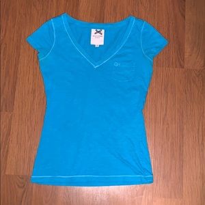 Blue T-shirt V-neck